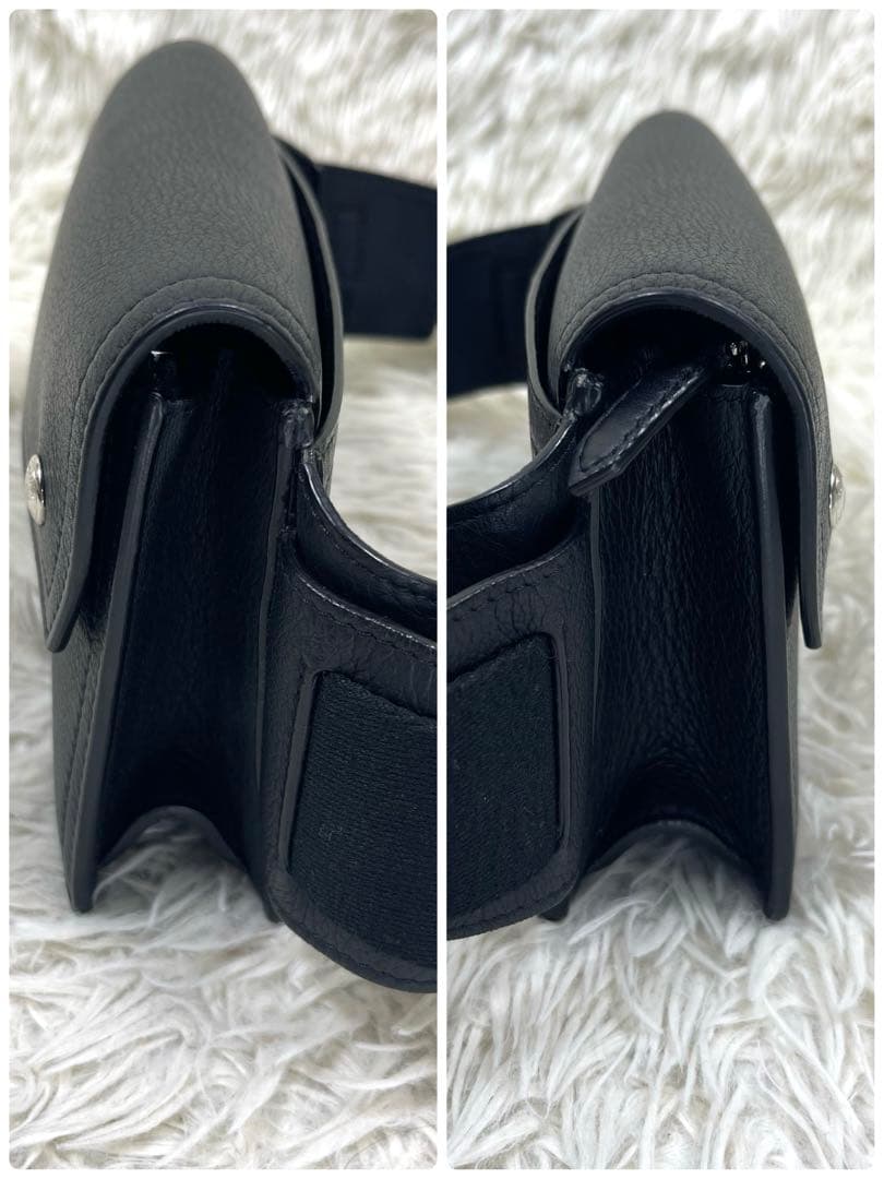 専用品‼️ BURBERRY バーバリー　ボディバッグ　ロゴ押し　オールレザー