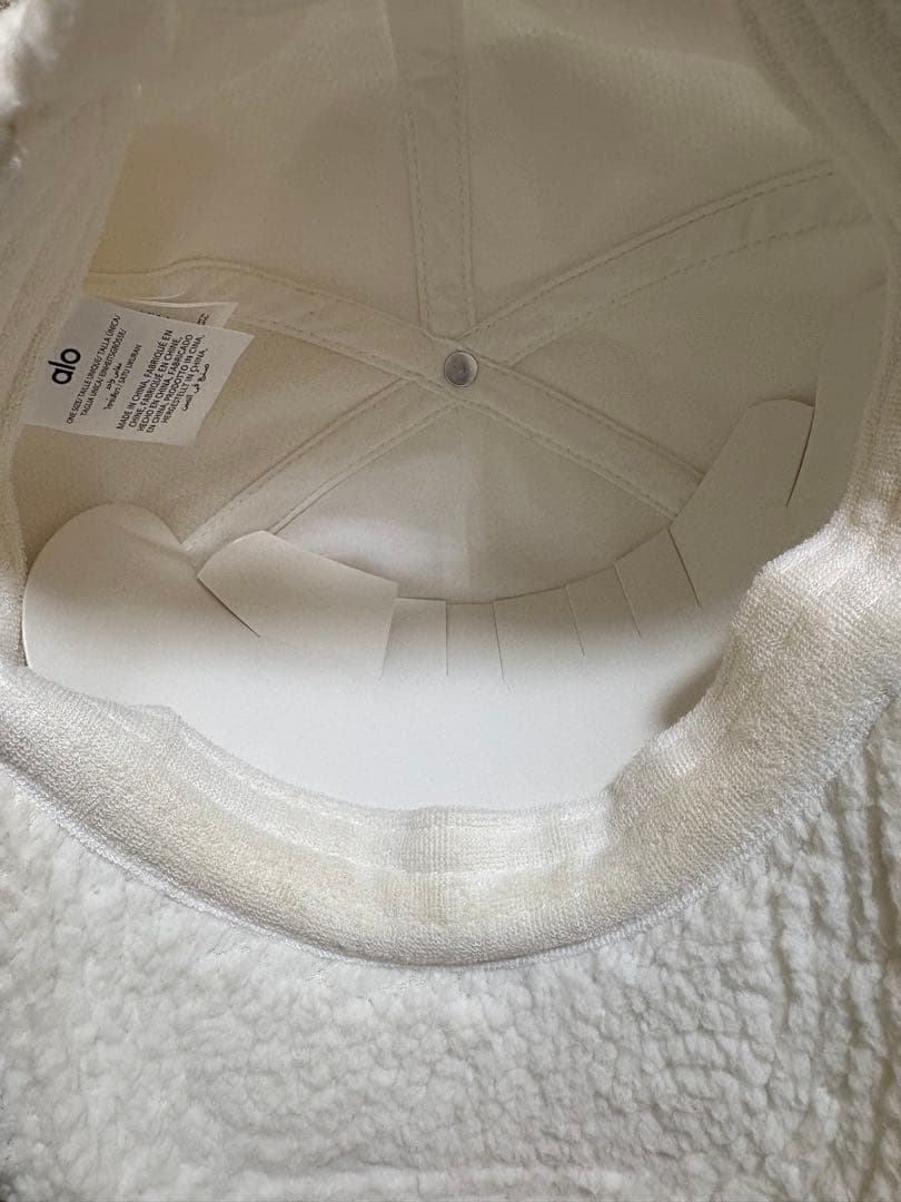 ⭐︎alo フリースキャップ アイボリー