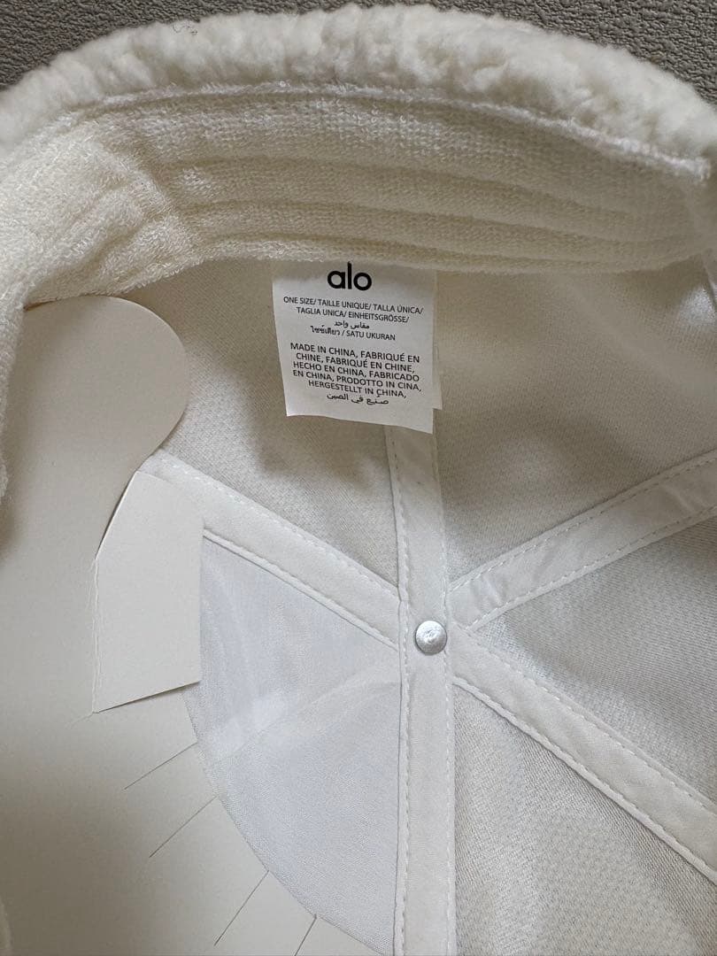⭐︎alo フリースキャップ アイボリー