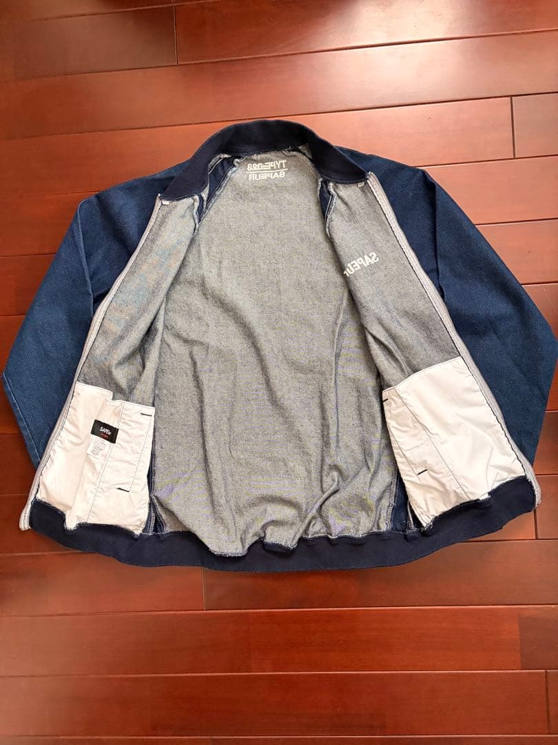 SAPEUR サプール デニムジャケットトラックパンツセットアップ