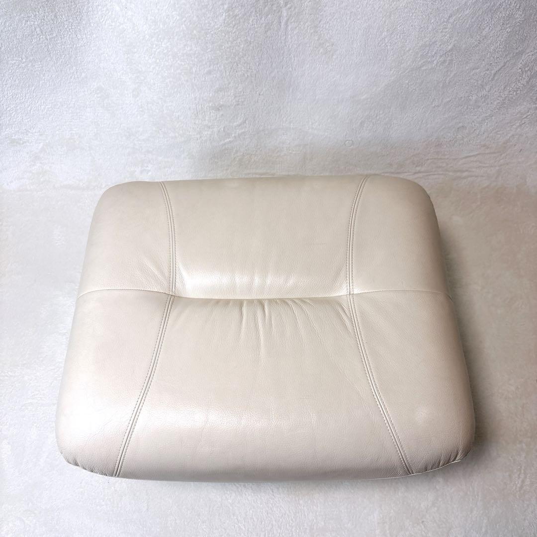 カリモク家具 オットマン スツール 本革 日本製 単品