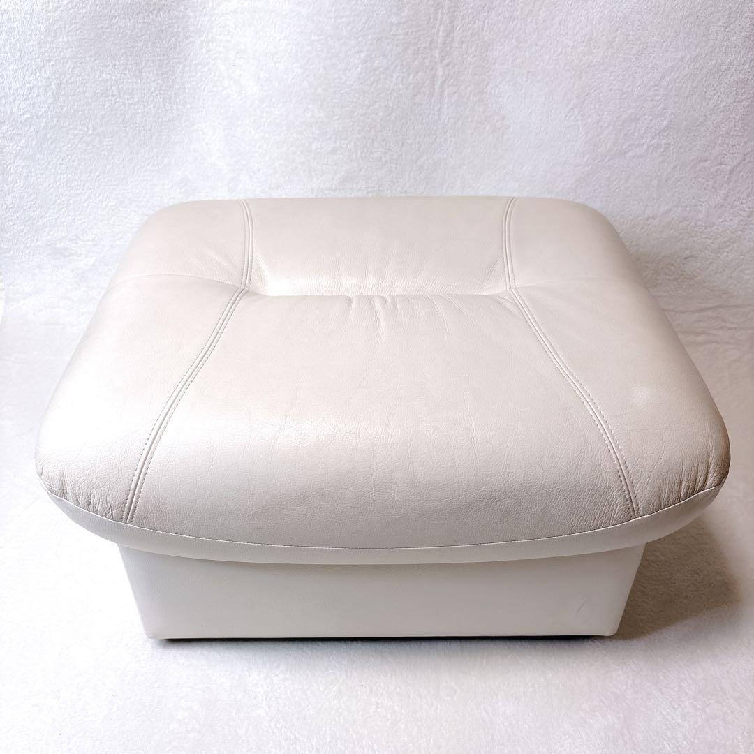 カリモク家具 オットマン スツール 本革 日本製 単品