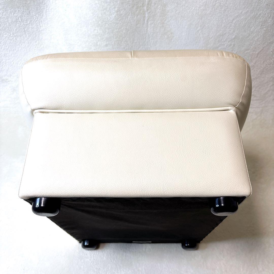 カリモク家具 オットマン スツール 本革 日本製 単品