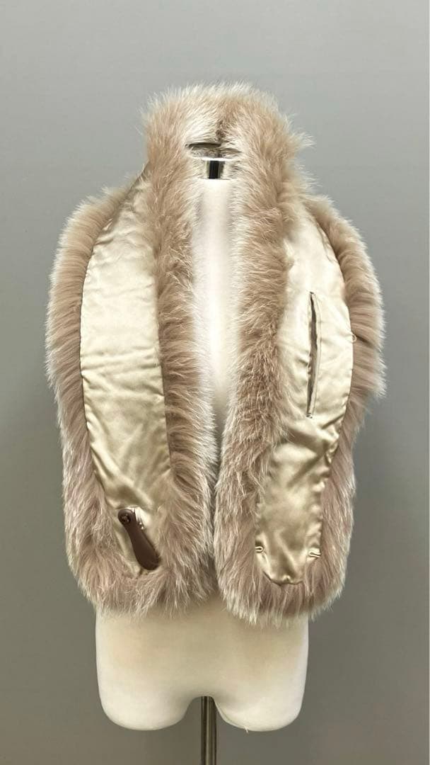 《美品》サガフォックスSAGA FURS フォックスマフラー　ふわふわ　219