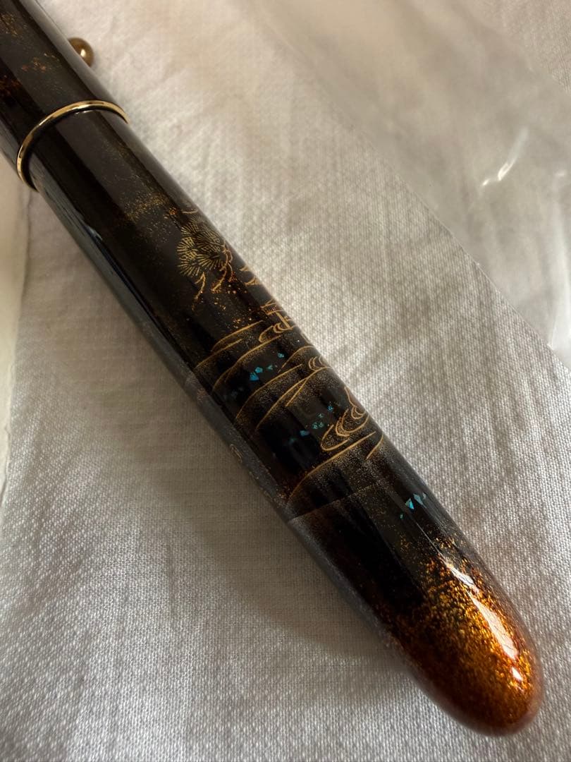 NAKIKI蒔絵万年筆、楼閣山水、NO 20サイズ