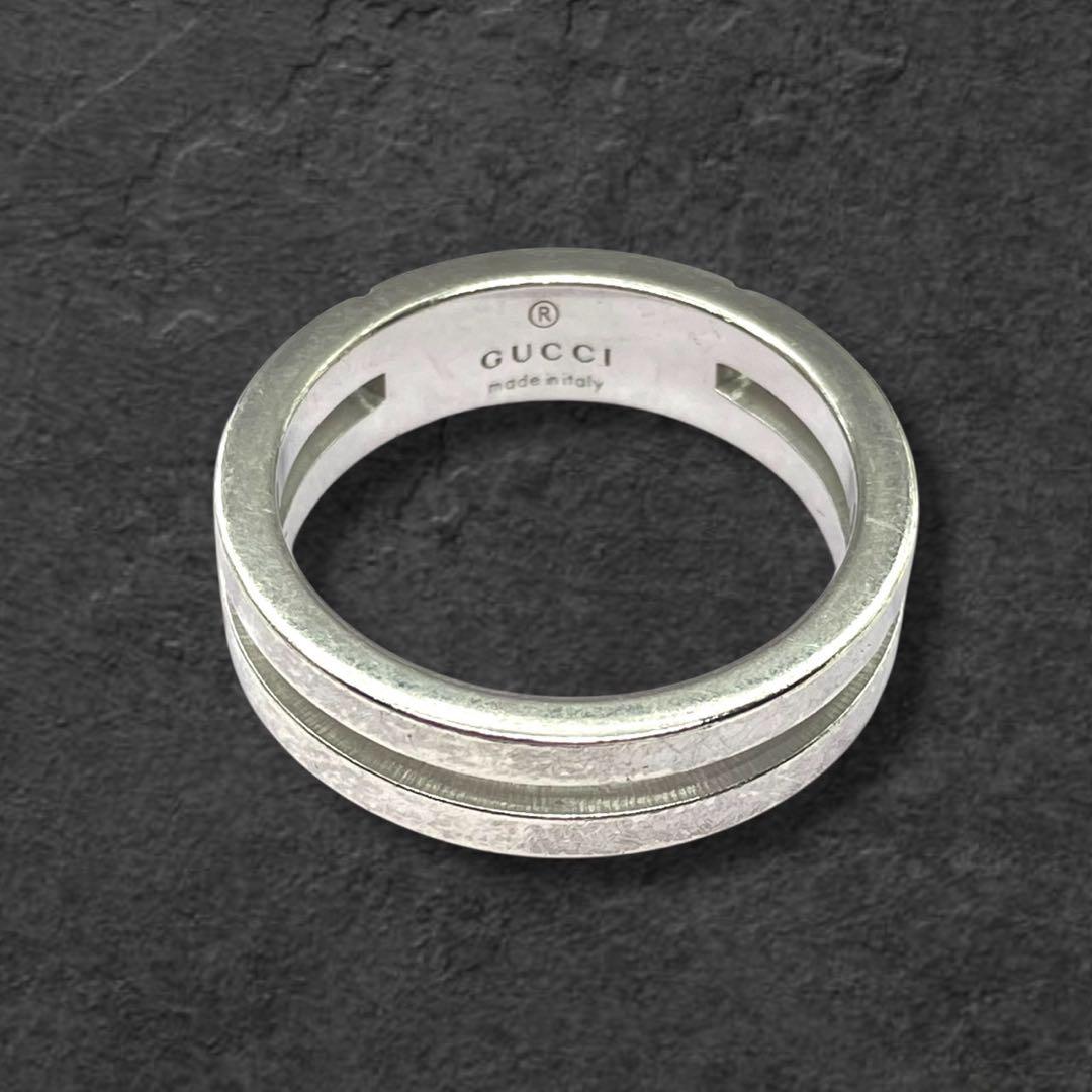 GUCCI シルバーリング Ag925 18.5号 指輪 メンズ 528