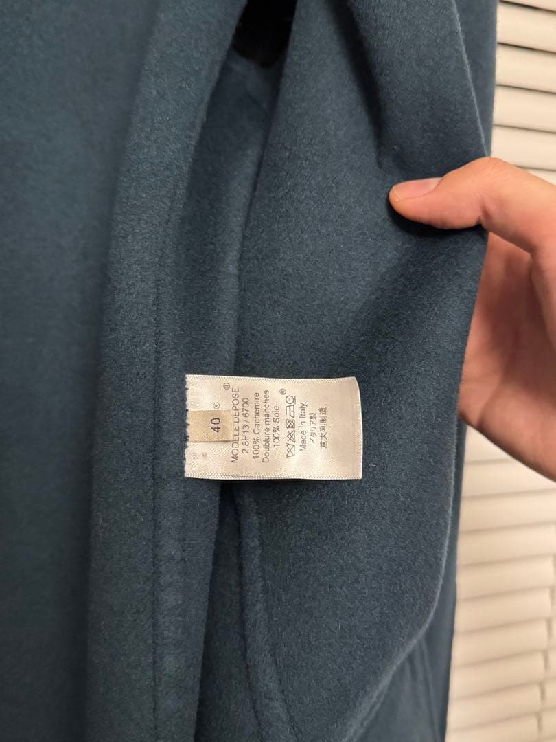 希少　入手困難　試着のみ　CELINE エッグクロンビーコート カシミヤ　40