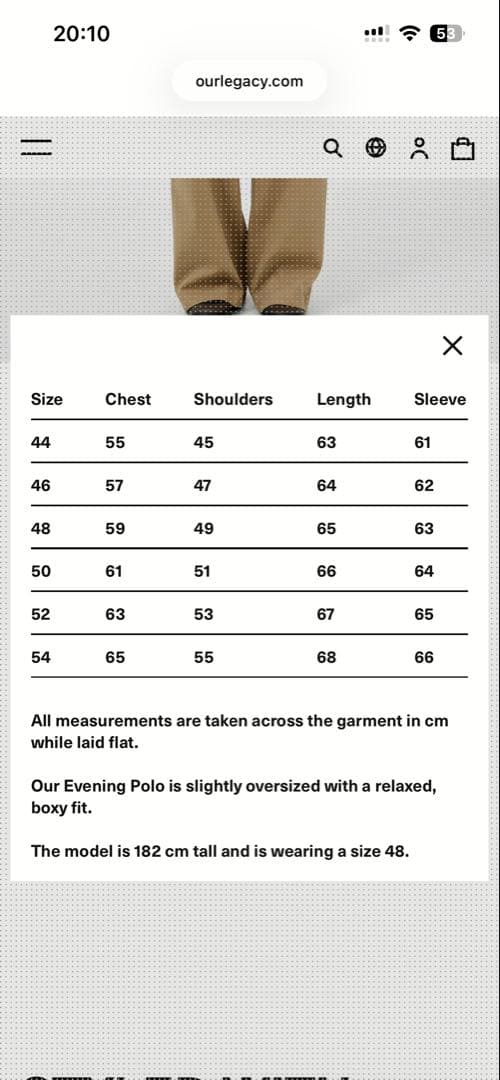 トップス OUR LEGACY EVENING POLO PUB ARGYLE