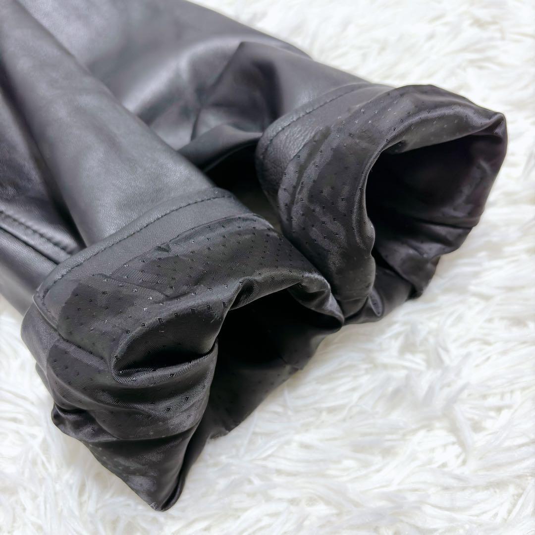 ✨美品✨スローブイエナ ラムレザー ダブルライダースジャケット ブラック L