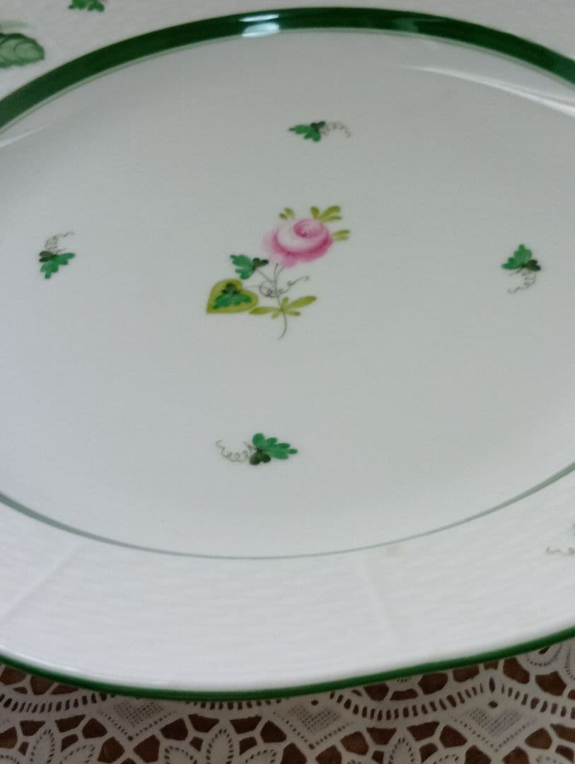 Herend　ヘレンド　ウィーンの薔薇 持ちて付プレート