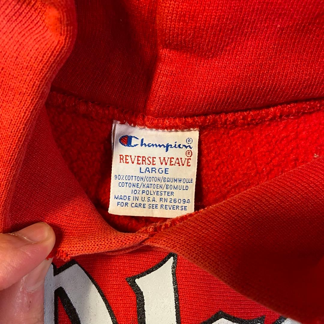 90s champion リバースウィーブ Ohio state 赤 USA製