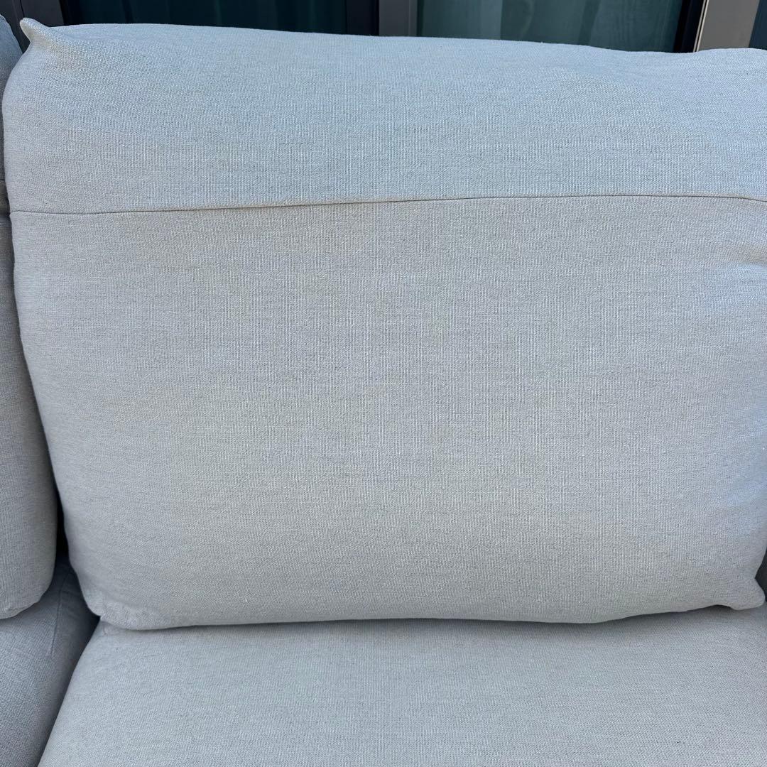 無印良品 ソファ ワイドアームヘッドレスト オットマン付き！