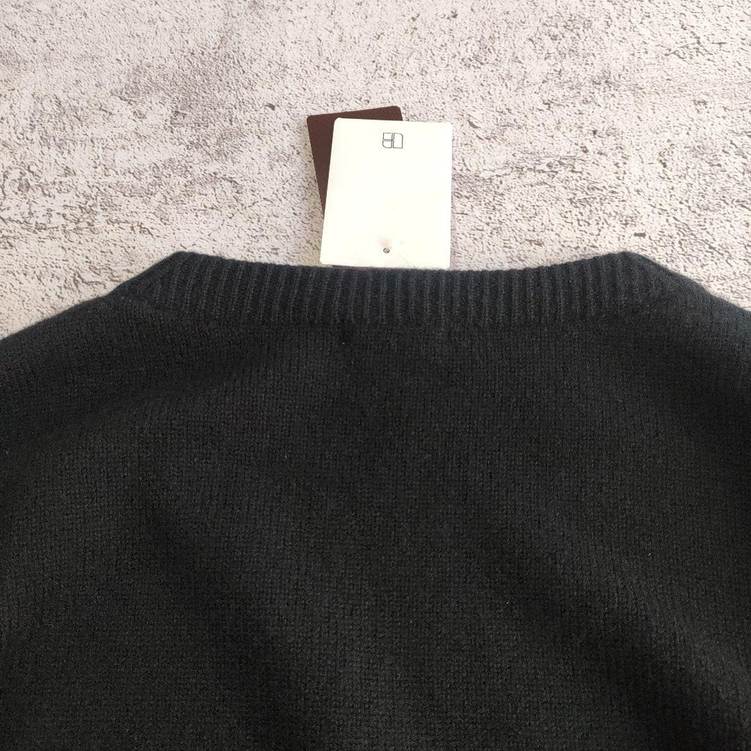 タグ付き　plage プラージュ　ファインウール　ワイドクループルオーバー　黒