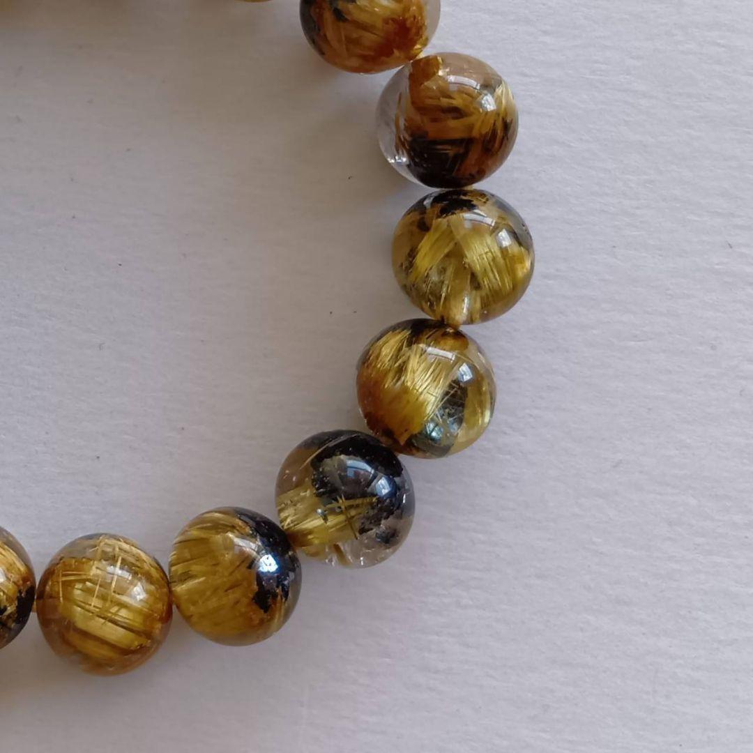 Shuuun!!!【美品】太陽放射タイチンルチル 鑑別書付 ブレスレット