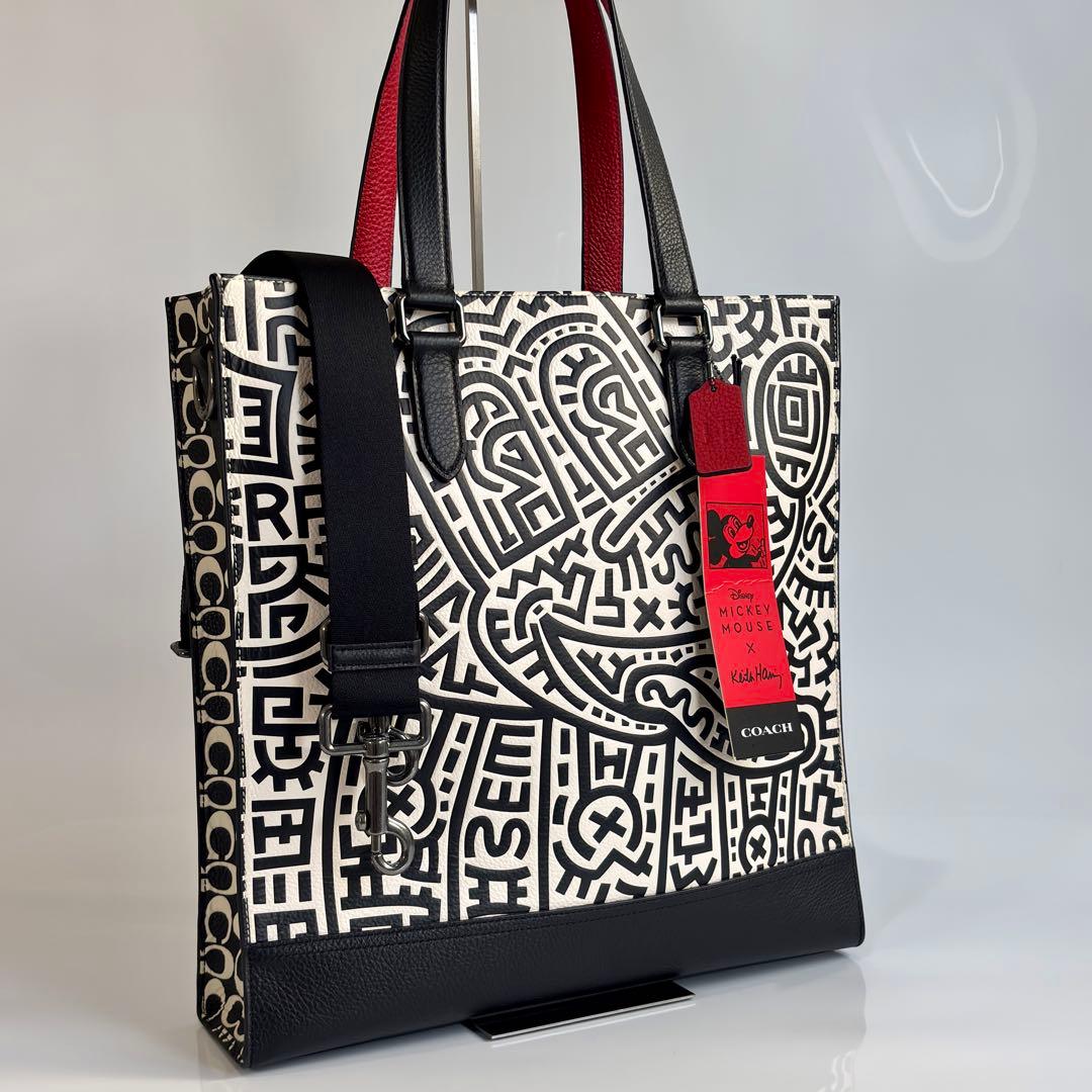 未使用品 COACH コーチ ミッキーマウス コラボ トートバッグ 2WAY