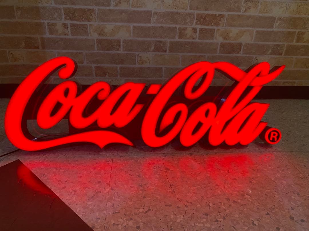 コカコーラ　ディスプレイ　ネオン　サイン　大