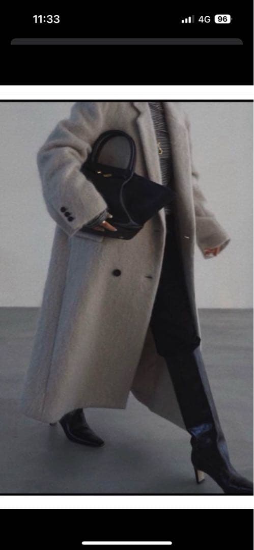 ETRE TOKYO ウールシャギーチェスターコート