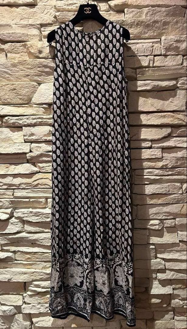 ne Quittez pas ヌキテパ　オールインワン リーフ柄 FREE