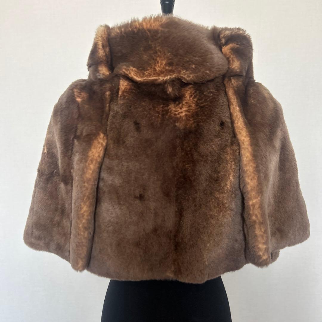 ✨ビーバー刈毛ケープ✨