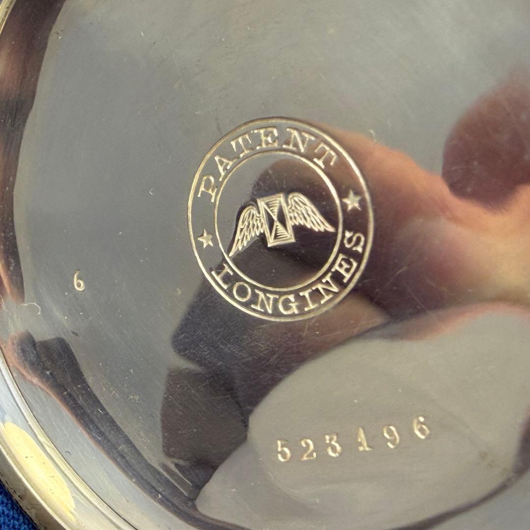 LONGINES 懐中時計 手巻き シルバー色アンティーク