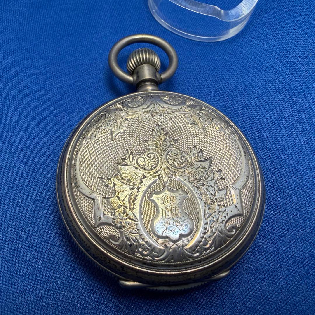 LONGINES 懐中時計 手巻き シルバー色アンティーク