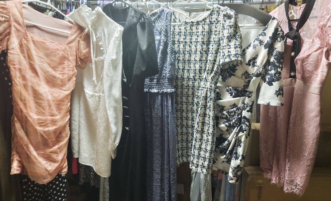 【処分まとめ売り】中古キャバ・ナイトドレス(S~L混合) 約50着セット