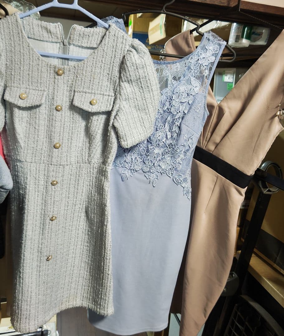 【処分まとめ売り】中古キャバ・ナイトドレス(S~L混合) 約50着セット