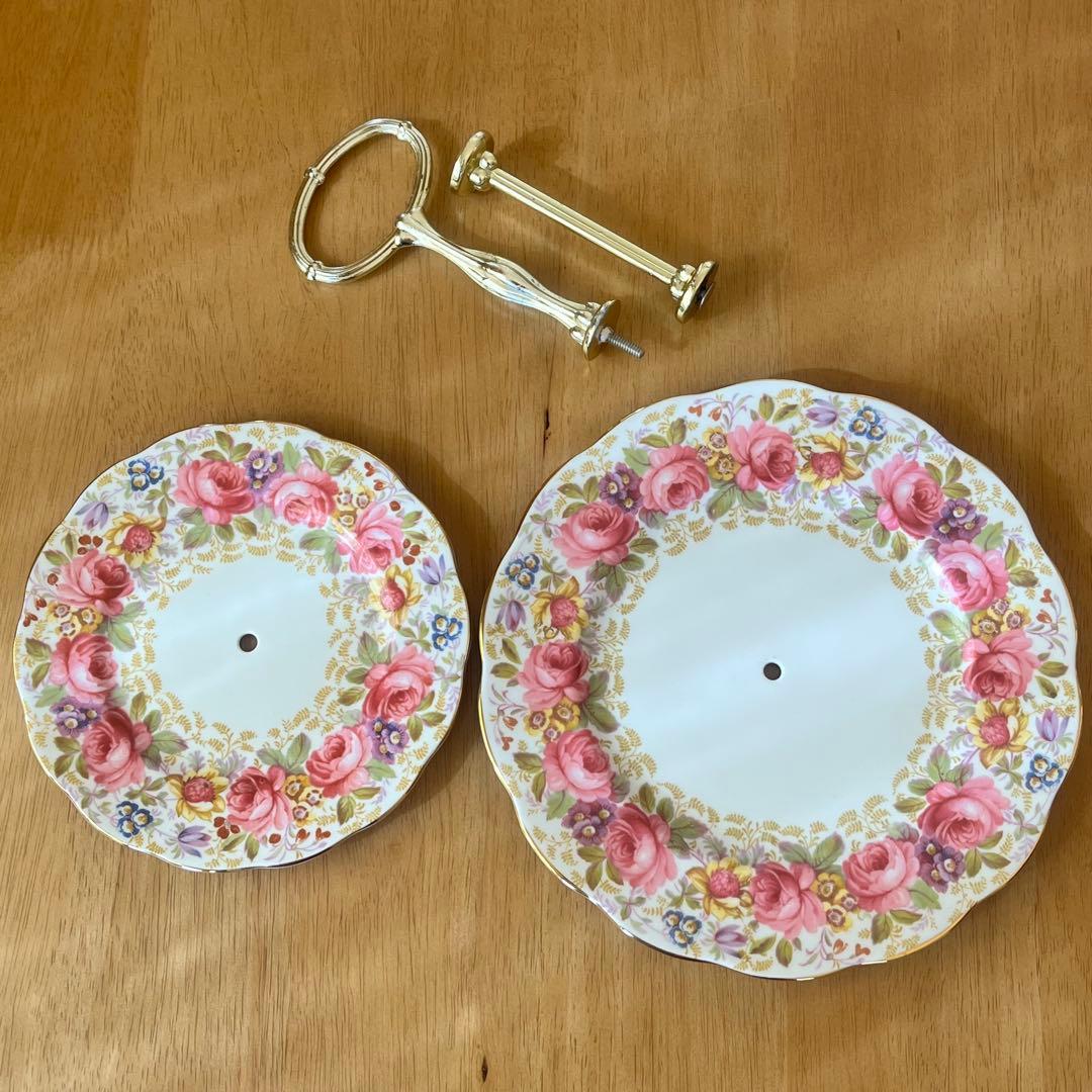 【英国ビンテージ】　ロイヤルアルバート★セレナ★ケーキスタンド