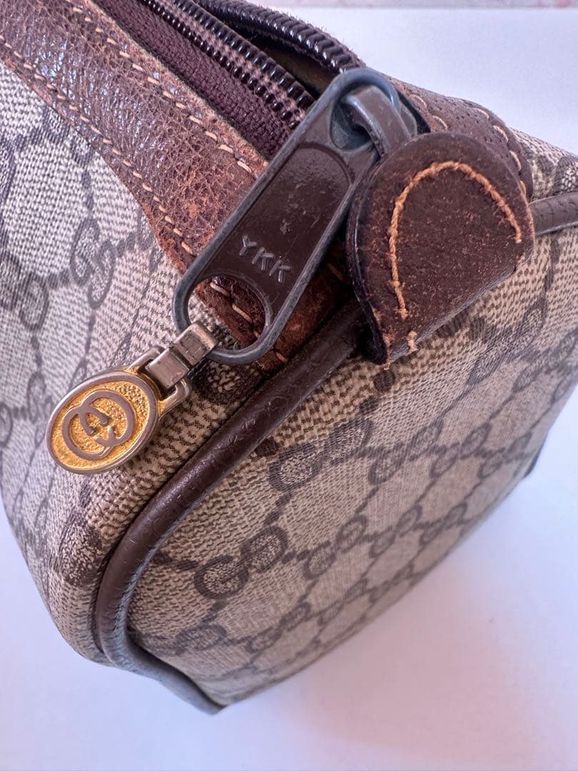 週末限定セールGUCCI グッチ GGシェリーライン ミニボストンバッグブラウン