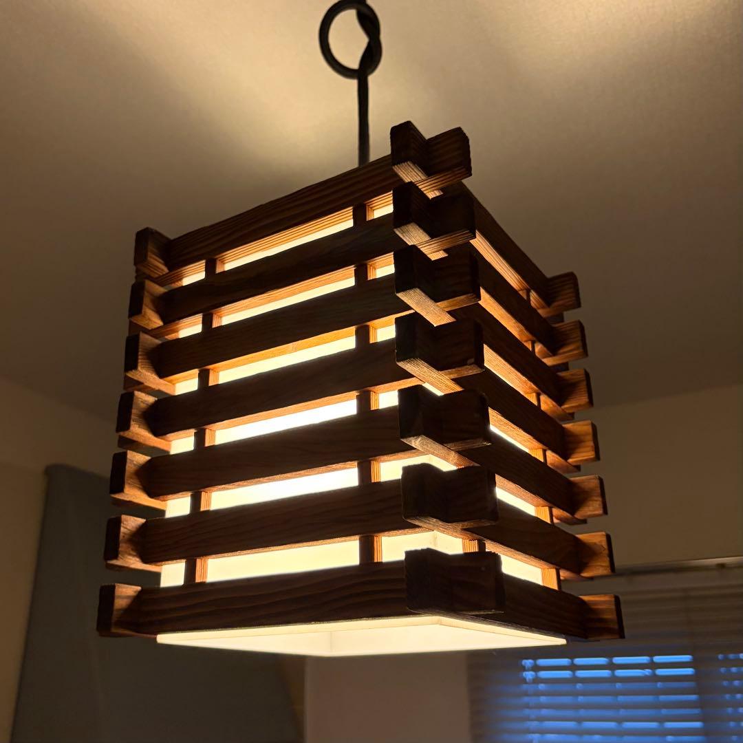 ペンダント　80s ビンテージ　ミッドセンチュリー　モダン　レトロ　和