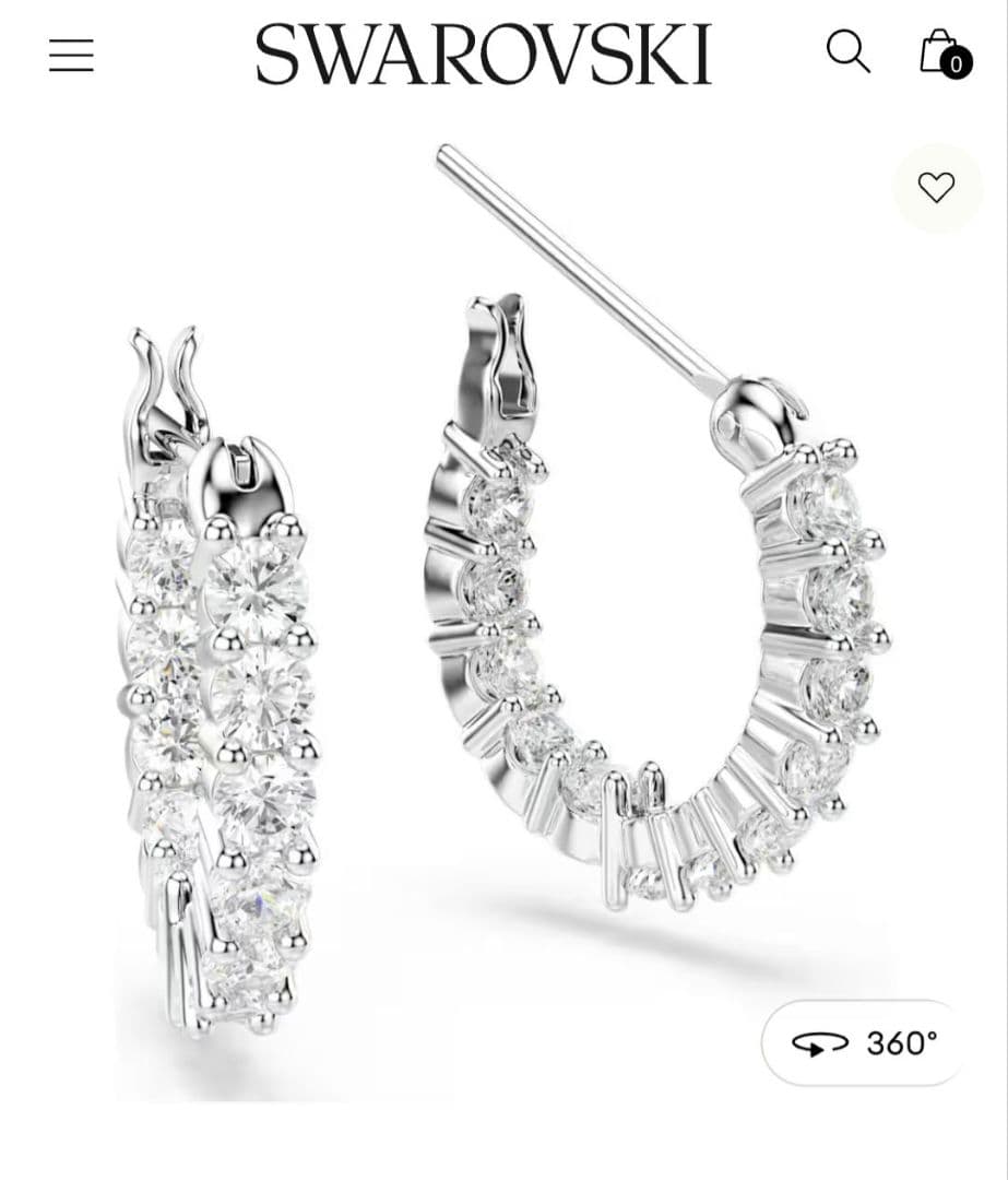 ほぼ新品SWAROVSKI Matrix Vittore ピアス スワロフスキー