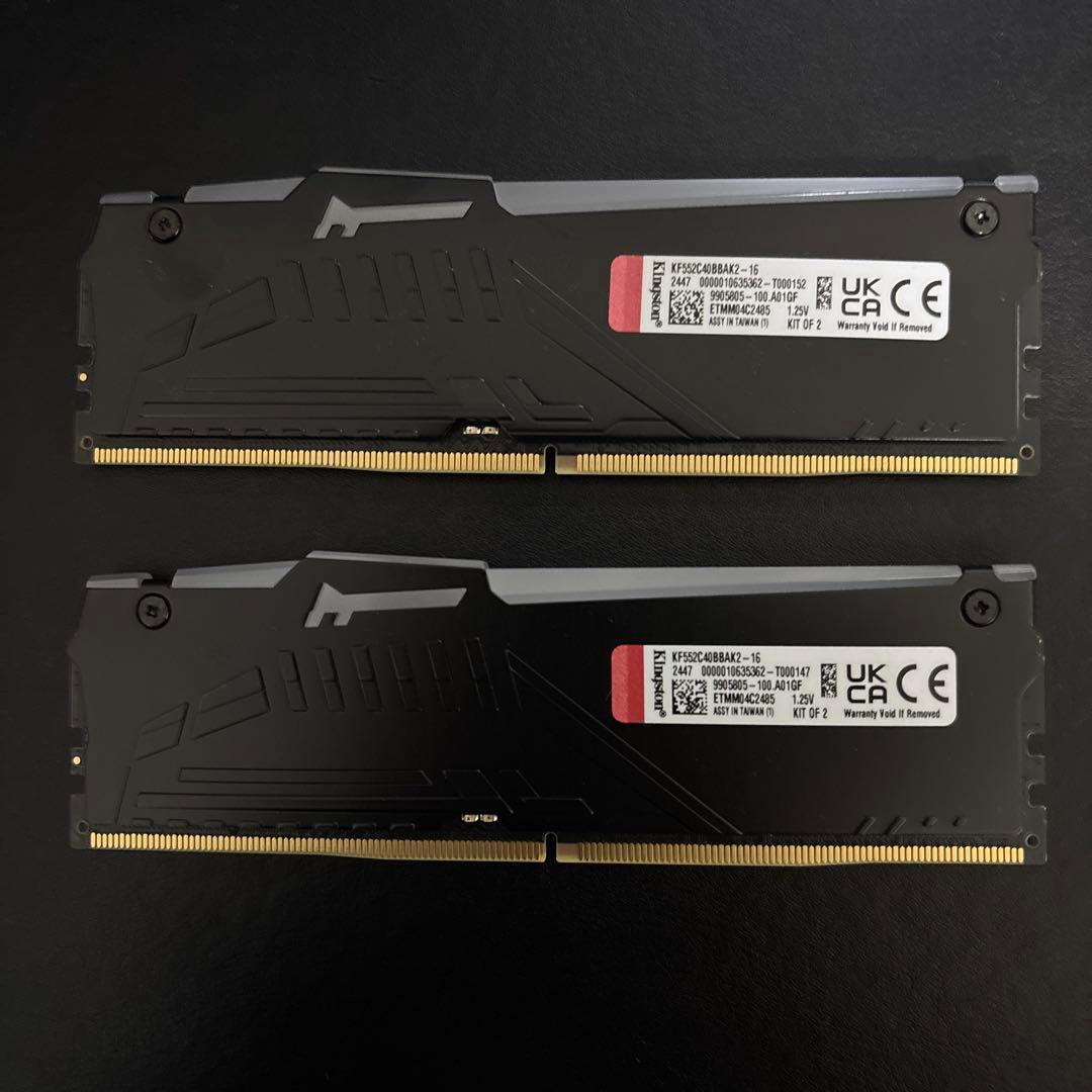 キングストンKingston メモリ DDR5 5200MT/秒 8GB×2