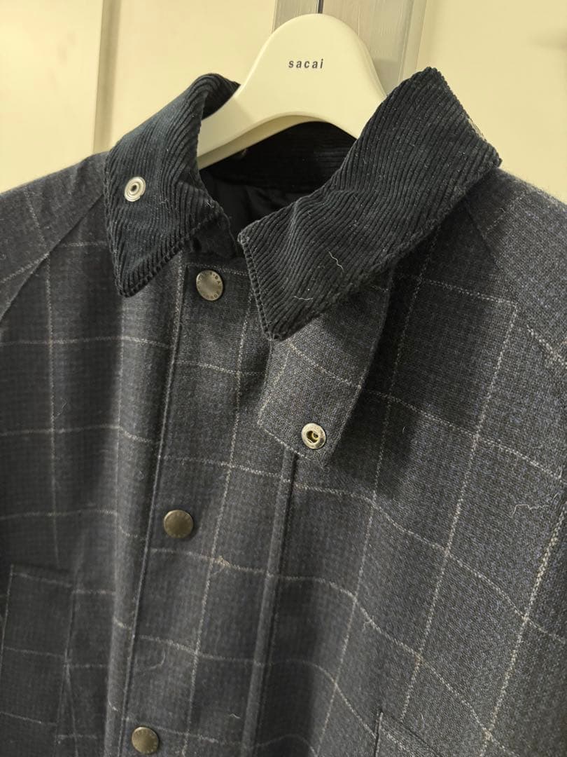Barbour/バブアー DON WOOL COAT CHECK