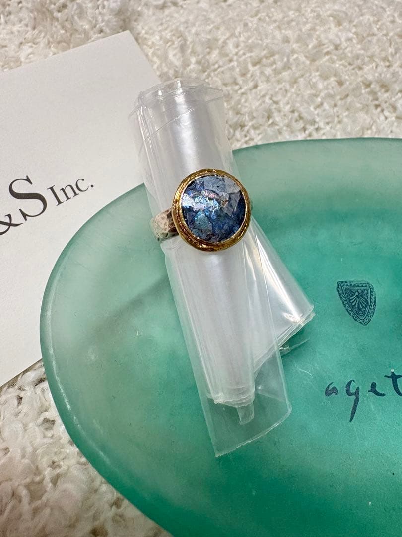 agete アガット ローマンガラス ローマングラス リング