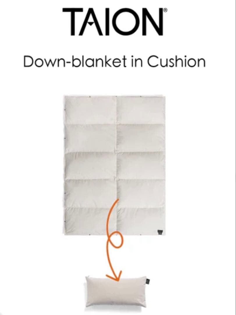 TAION 収納できる布団 ブランケット