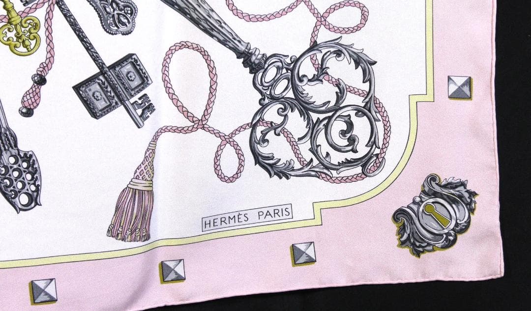 HERMES エルメス　大判スカーフ　カレ90　 D495