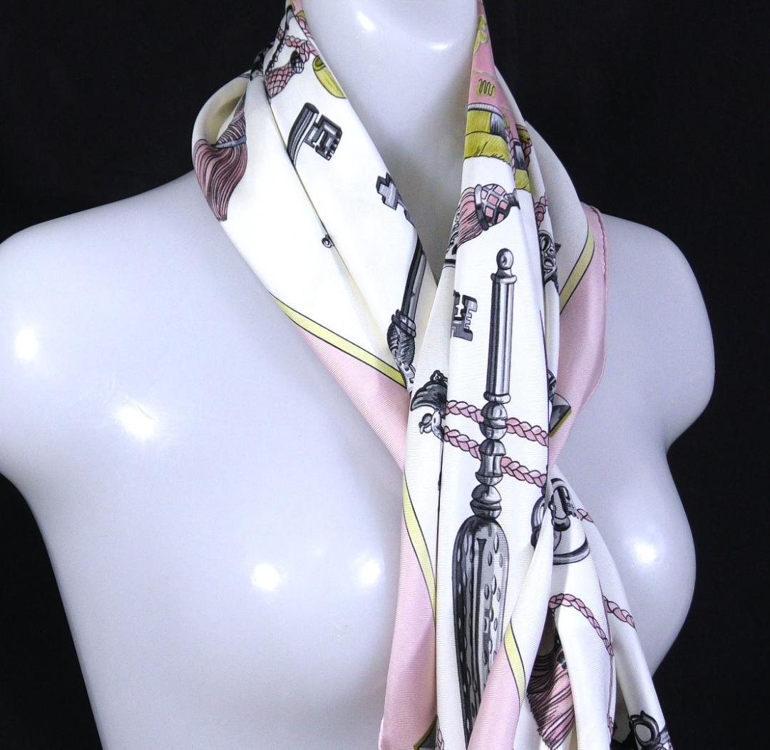 HERMES エルメス　大判スカーフ　カレ90　 D495