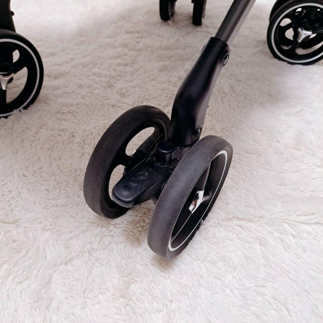 Aprica アップリカ ベビーカー クルリー グレー レザーハンドル A型