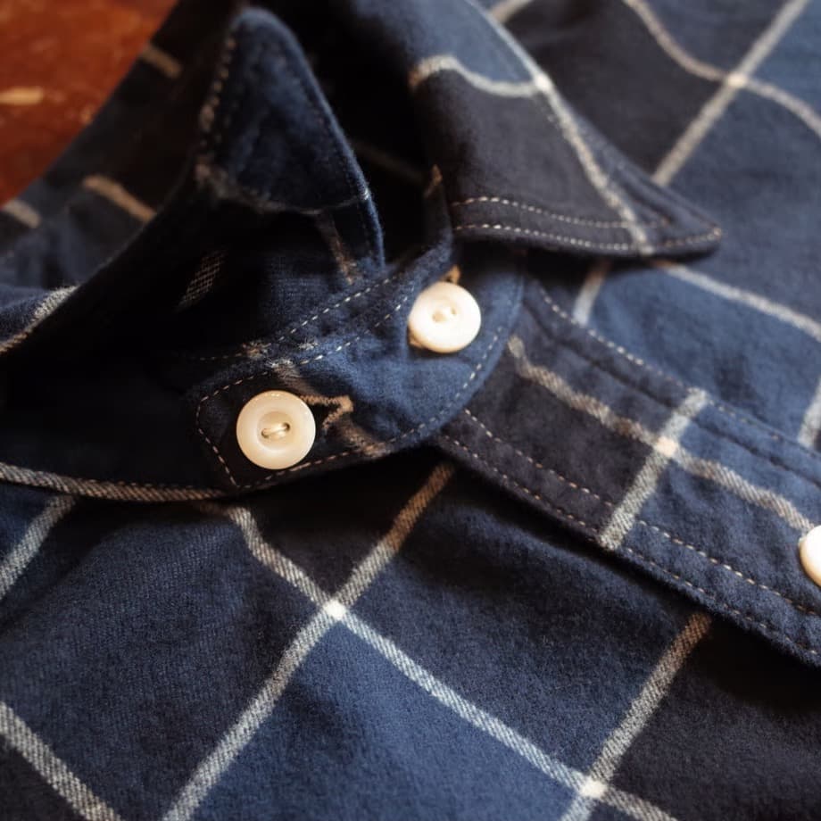 Post Overalls De Luxeブロックチェックネルシャツo’alls