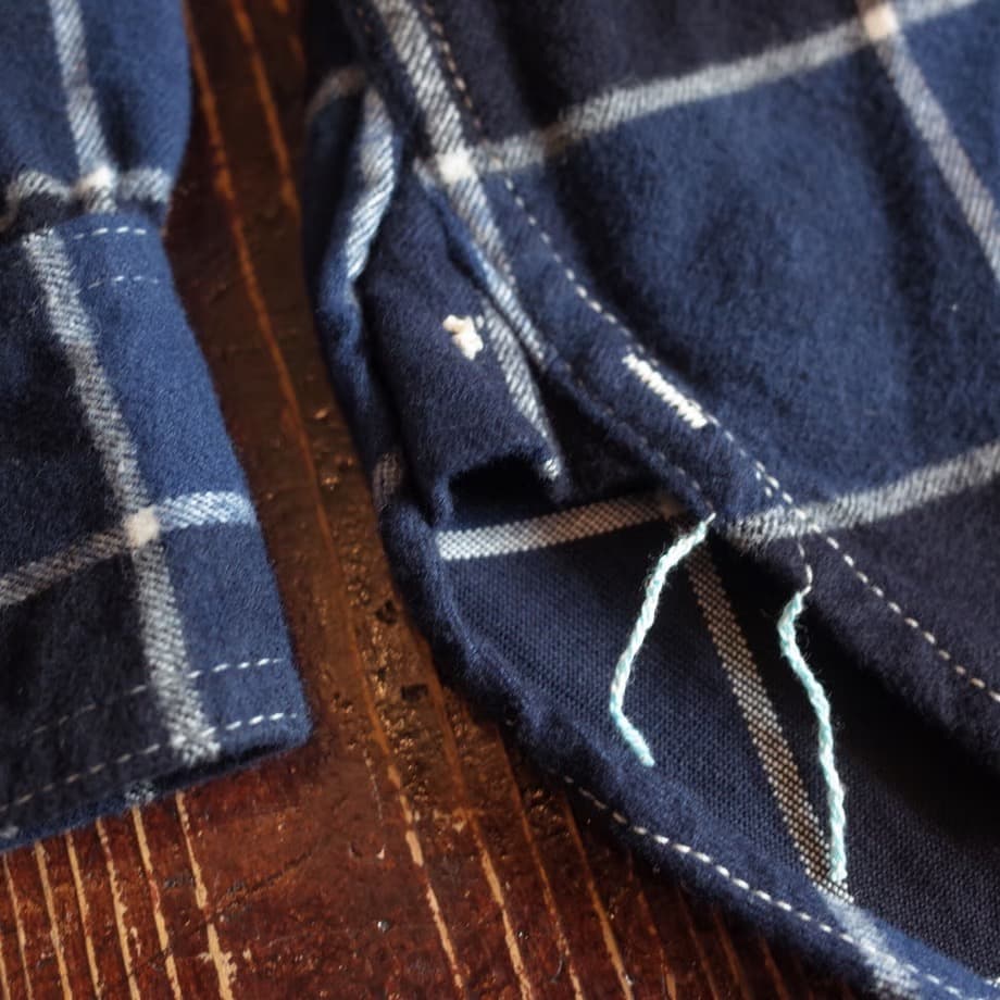 Post Overalls De Luxeブロックチェックネルシャツo’alls