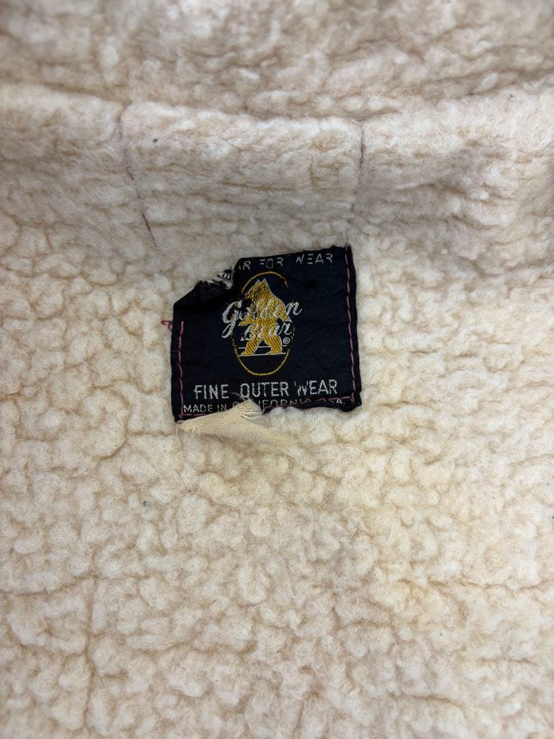ゴールデンベア　60s ビンテージ　スエードジャケット　サードタイプ　裏ボア