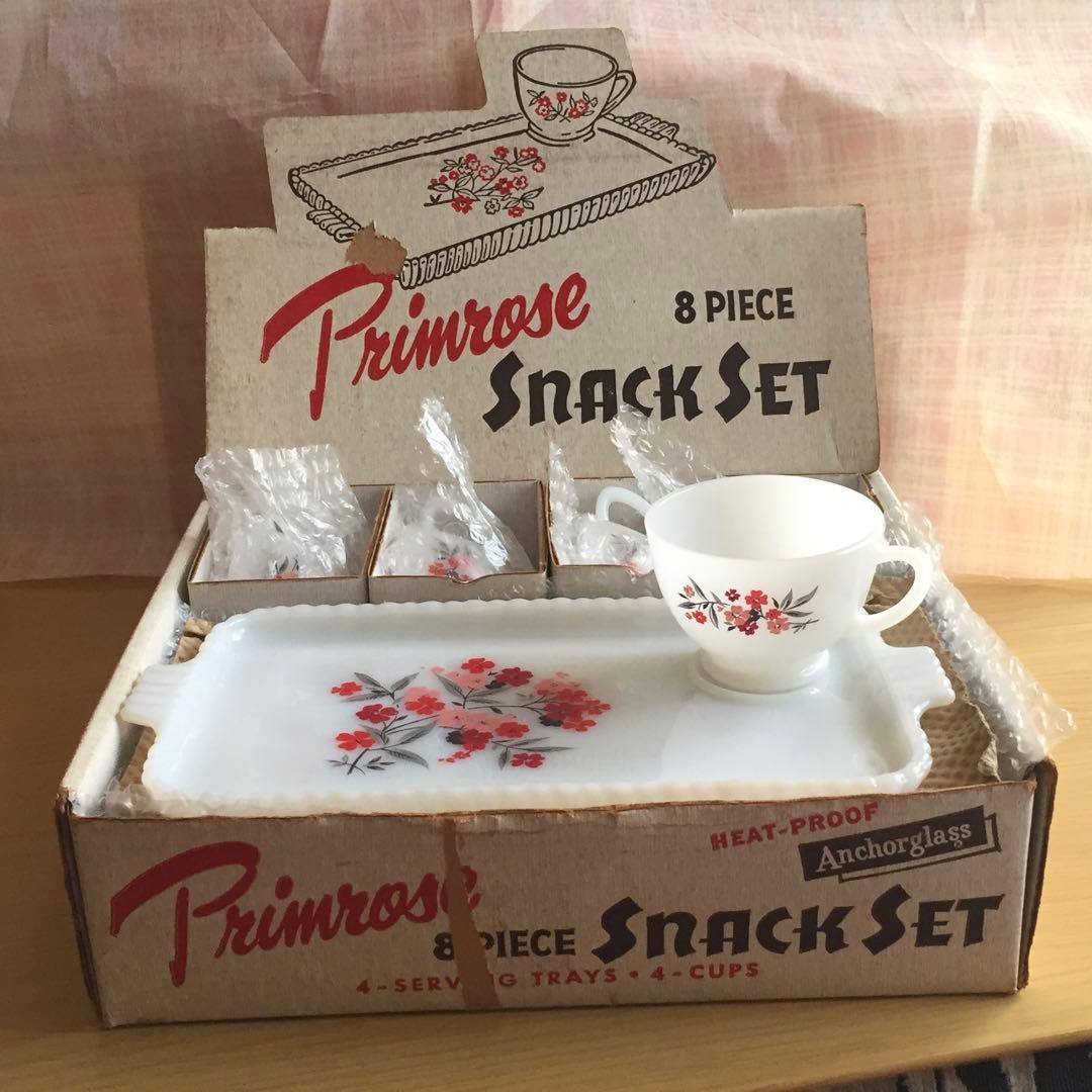 Fire-King ファイヤーキング プリムローズ スナックセット