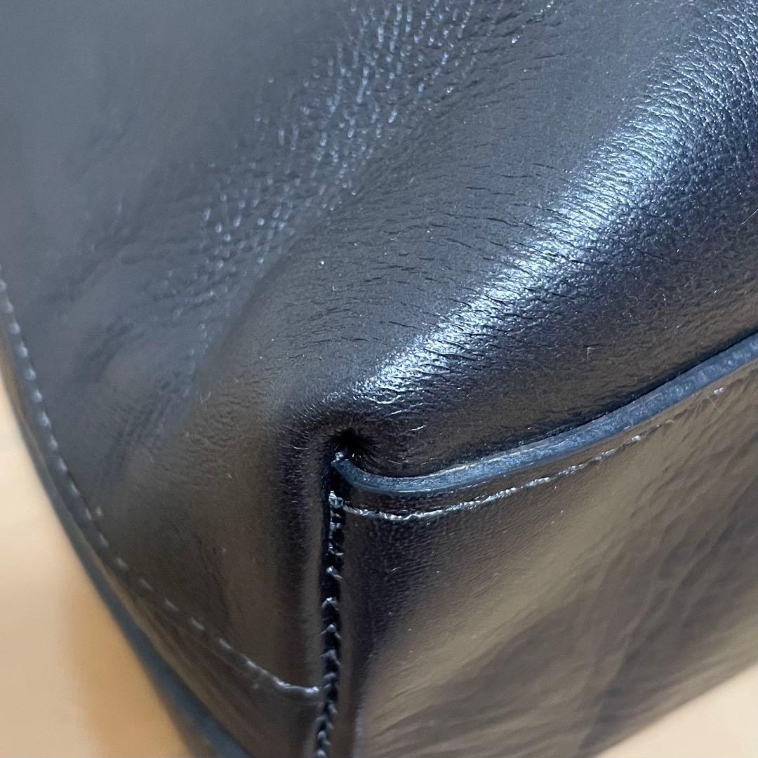 【美品】アニアリ aniary トートバッグ レザー 肩がけ ブラック