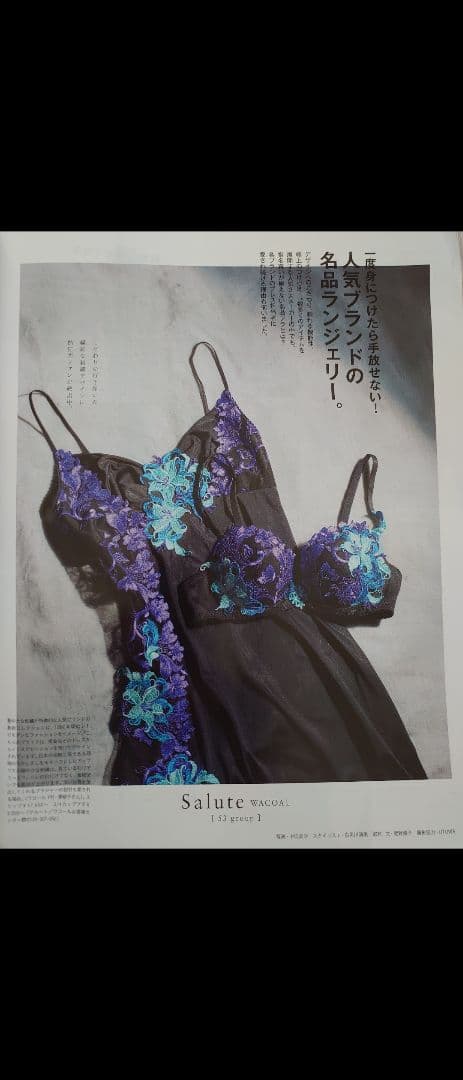 新品サルート53GスリップLanan掲載レトロモダンドレス