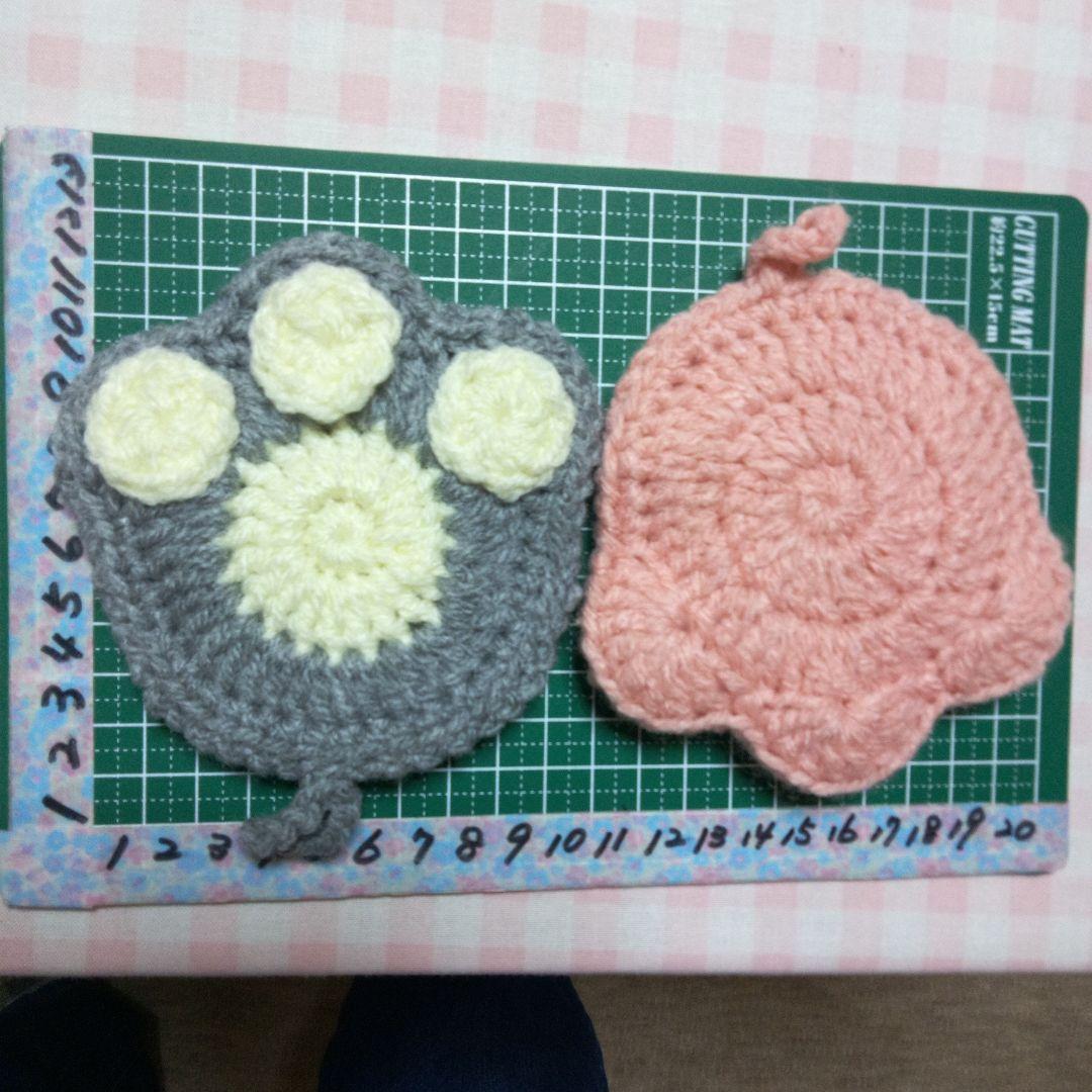 【358】アクリルたわし色々　190枚。ポシェット　66枚。