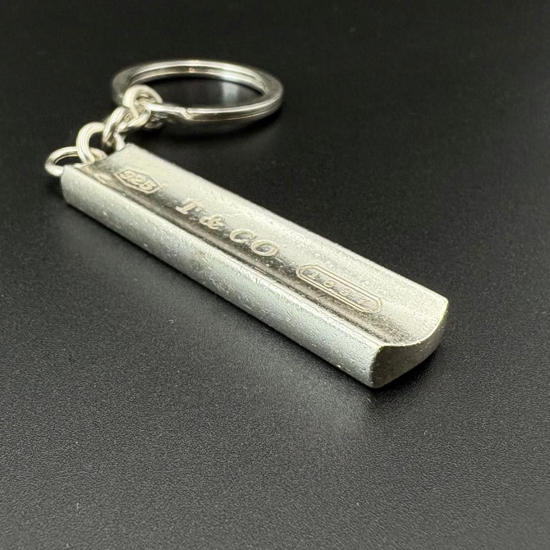 希少 ティファニー キーホルダー　ナロー　バー　プレート　1837　1999年製
