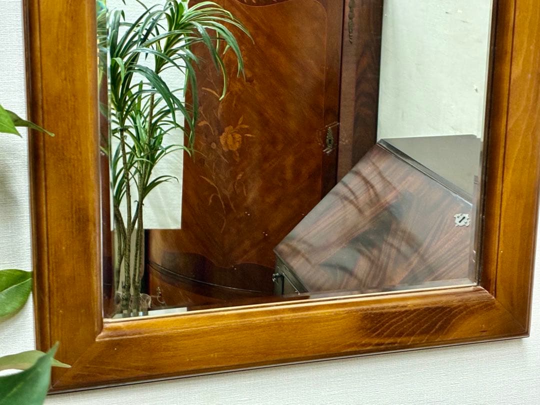 あや☆管383☆カリモク☆karimoku☆アンティーク☆ウォールミラー