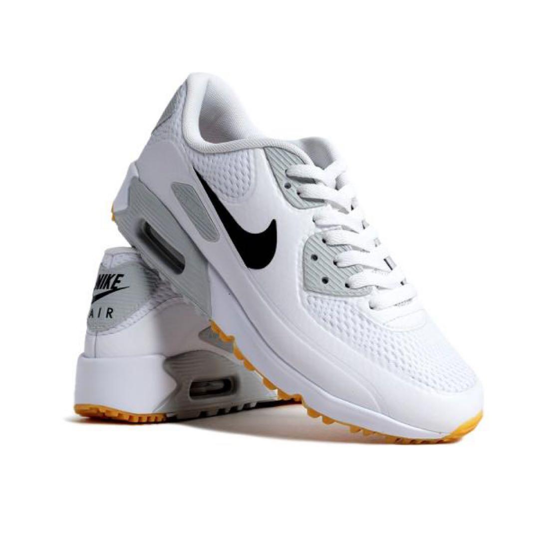 ナイキ ゴルフ 28cm エアマックス 90 シューズ スパイク 靴 白