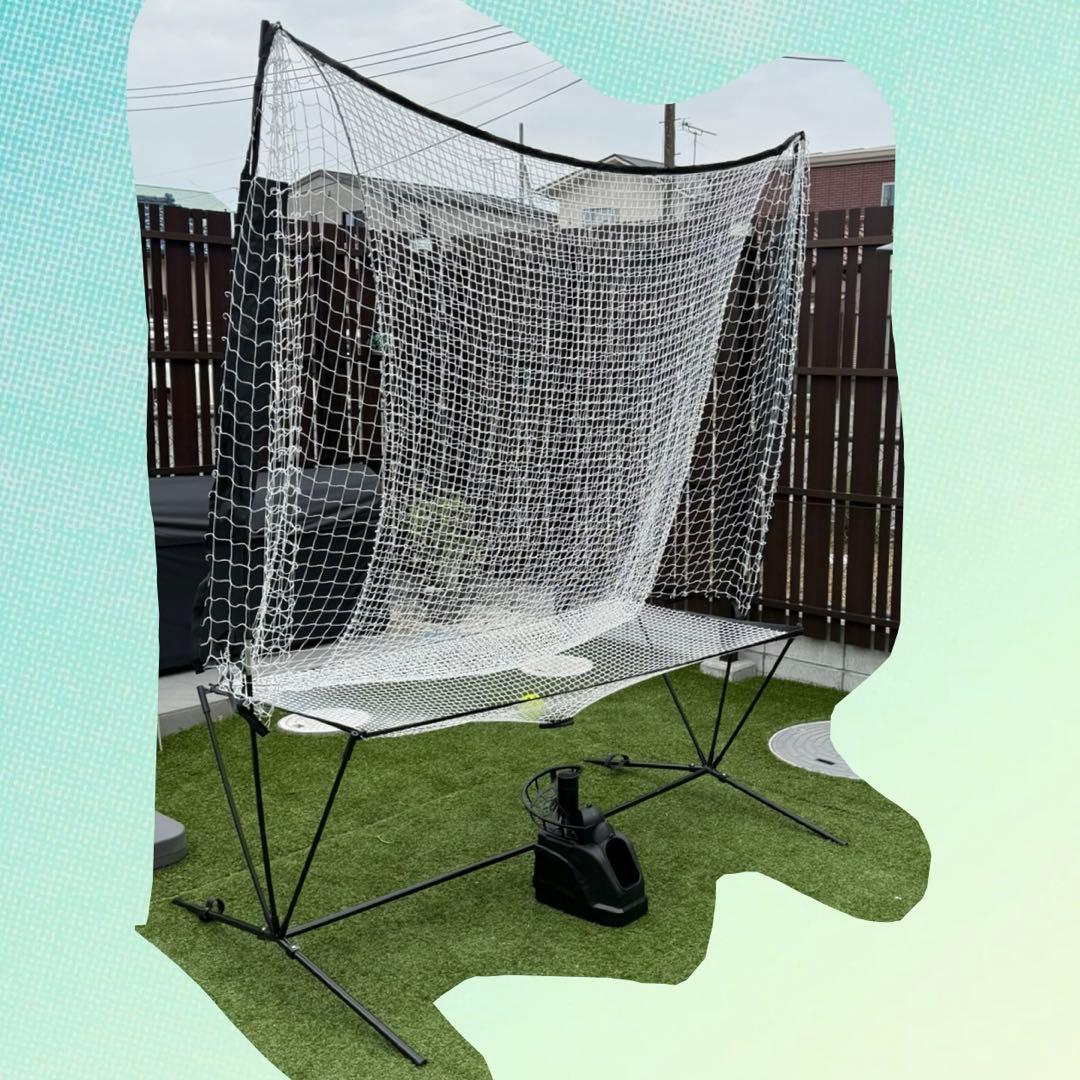 美品　フィールドフォース　バッティングネット　トスマシン　セット　野球　練習　網