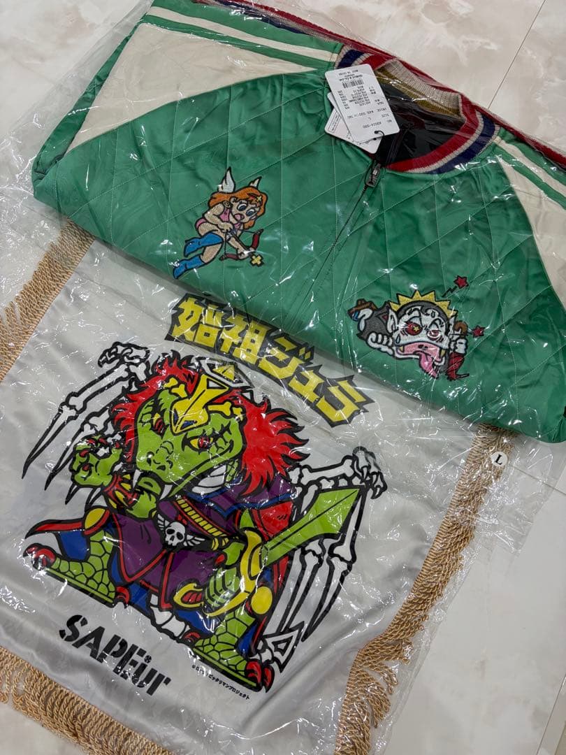 SAPEur サプール スカジャン Ｌサイズ　クッションカバーセット